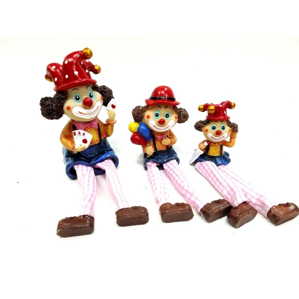 Wholesale 3 Piece Clown Family Trinket Set
