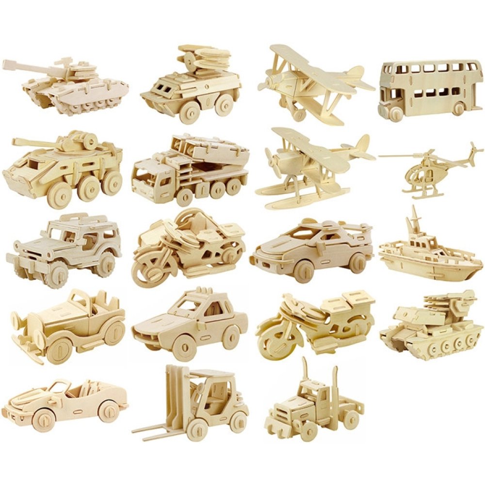 Wholesale Wooden 3D Model Puzzle