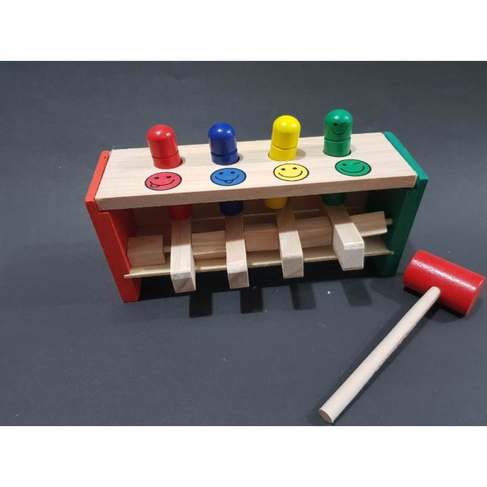 Wholesale Wooden Hammer Plug & Hit Toy