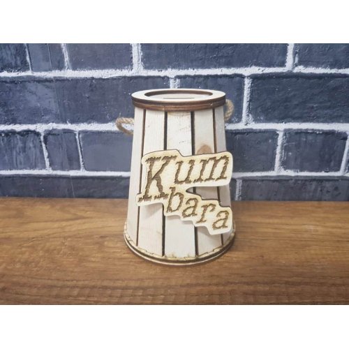 Wholesale Wooden Barrel Piggy Bank