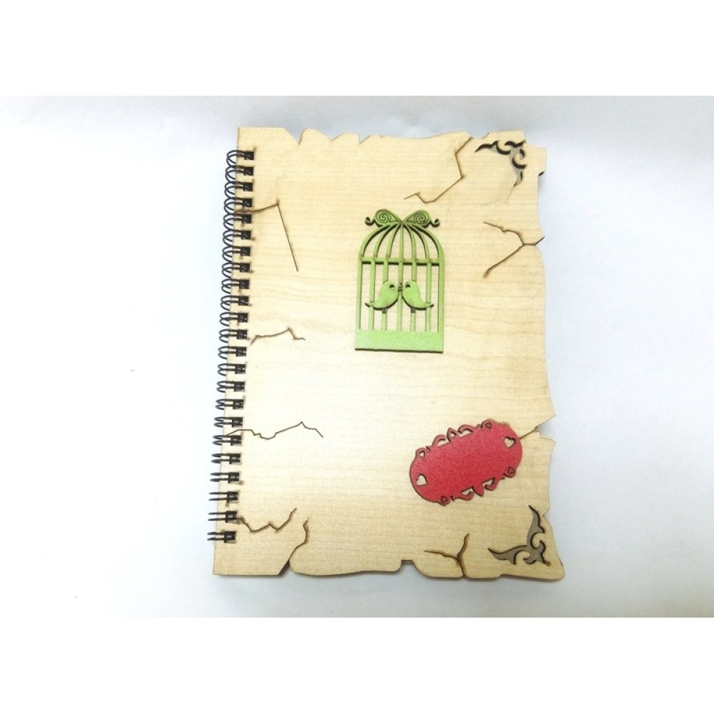 Wholesale Large Size Notebook with Wooden Cover