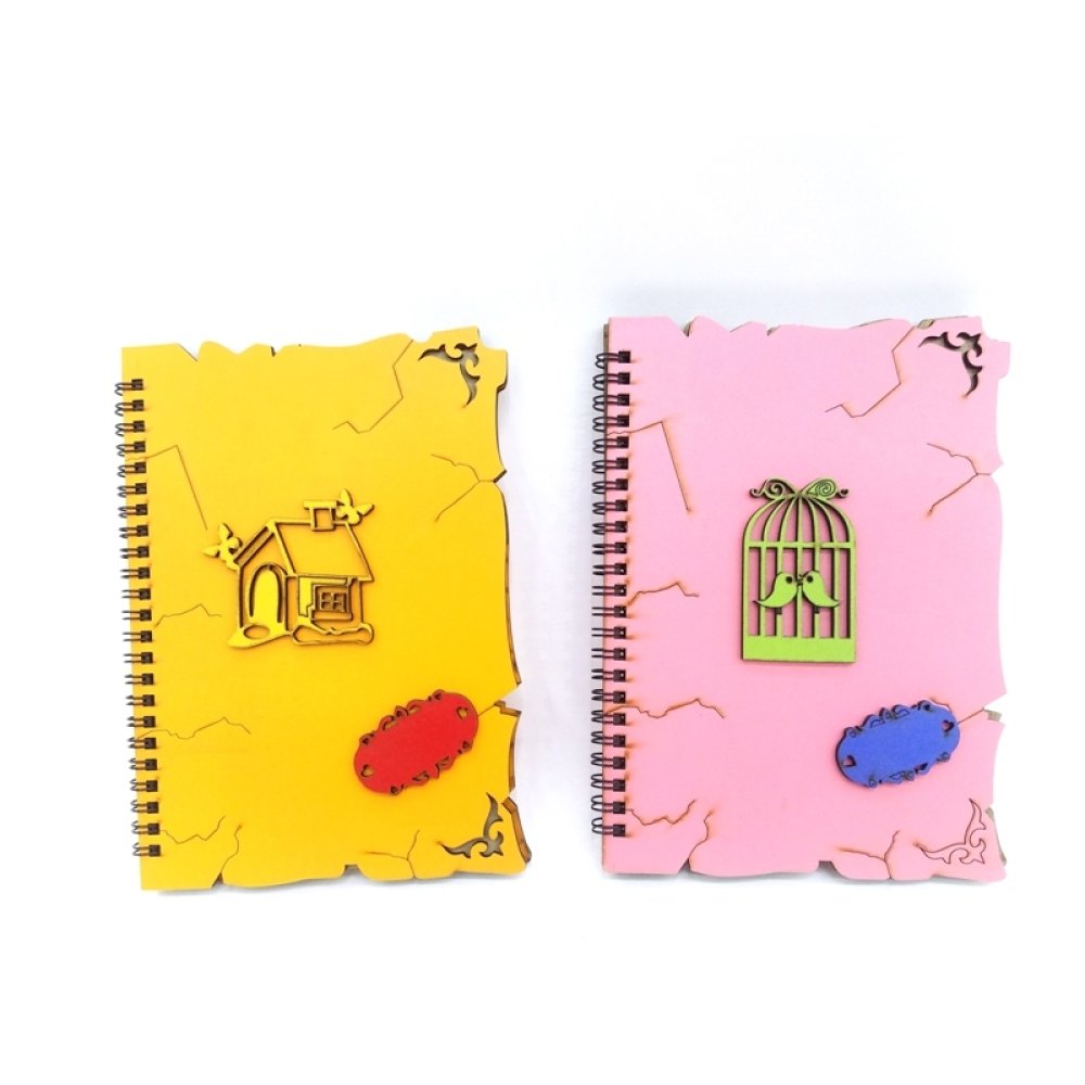 Wholesale Wooden Covered Medium Wire Notebook