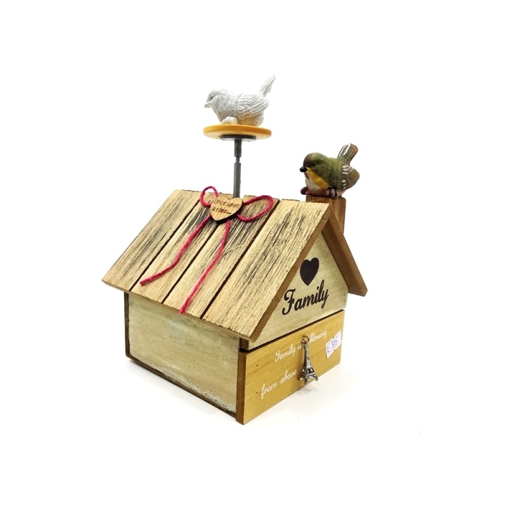 Wholesale Wooden Bird House Music Box