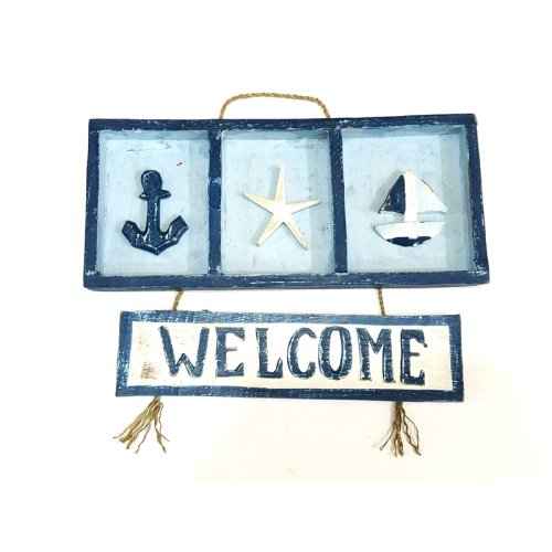 Wholesale Wooden Marine Souvenirs Welcome Door Decoration