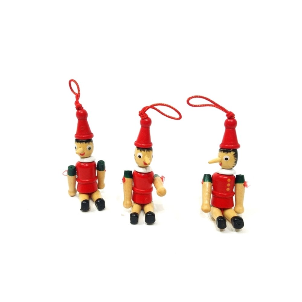 Wholesale Wooden Pinocchio Puppet Keychain