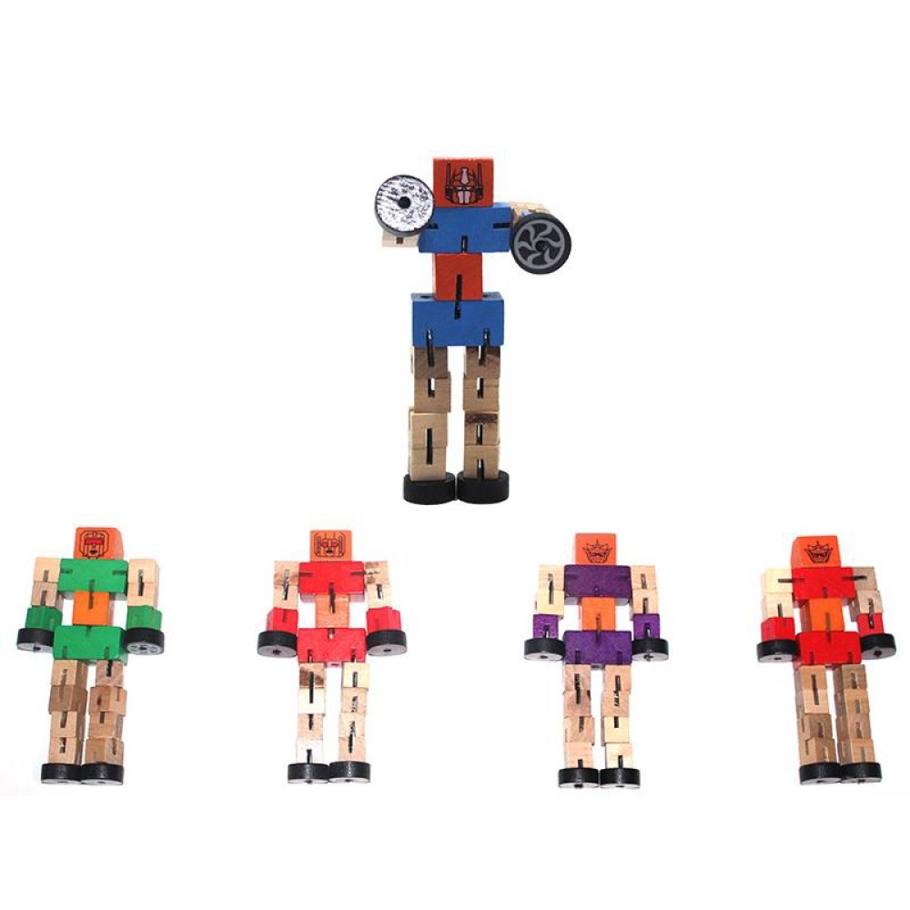 Wholesale Wooden Robot Car Toy