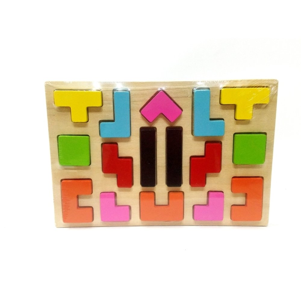 Wholesale Wooden Shape Insertion Puzzle Tetris Game