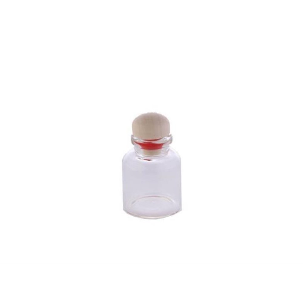 Wholesale Large Size Glass Cologne Bottle With Wooden Stopper