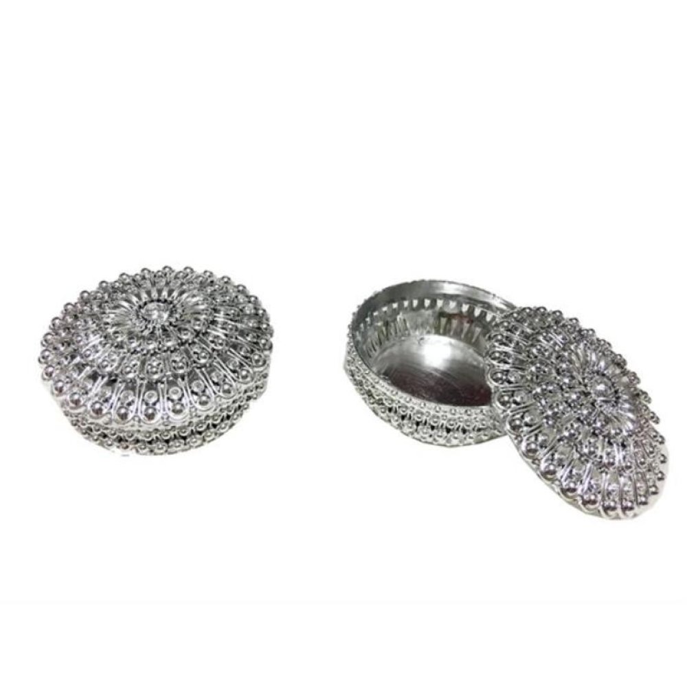 Wholesale Gold Silver Color Round Plastic Box