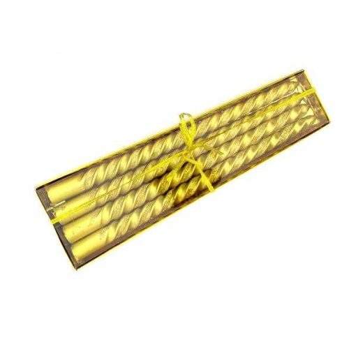 Wholesale Gold Color Candlestick Candle 4 Pcs