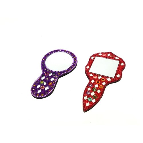 Wholesale Flat Handle Indian Mirror