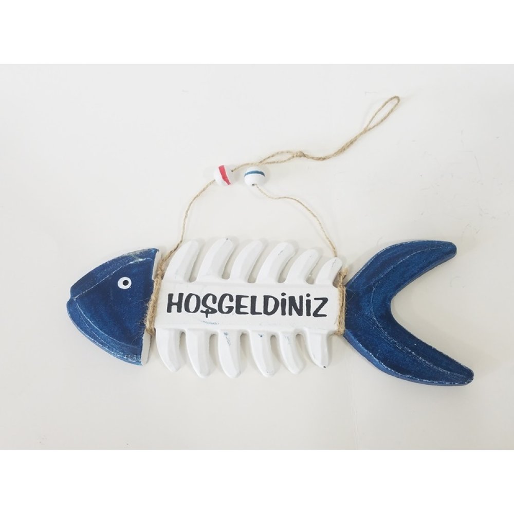 Wholesale Fishbone Shaped Welcome Lettering Wall Decoration