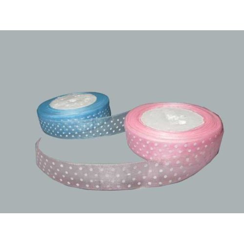 Wholesale Baby Candy Decorations Organza Spotted Ribbon