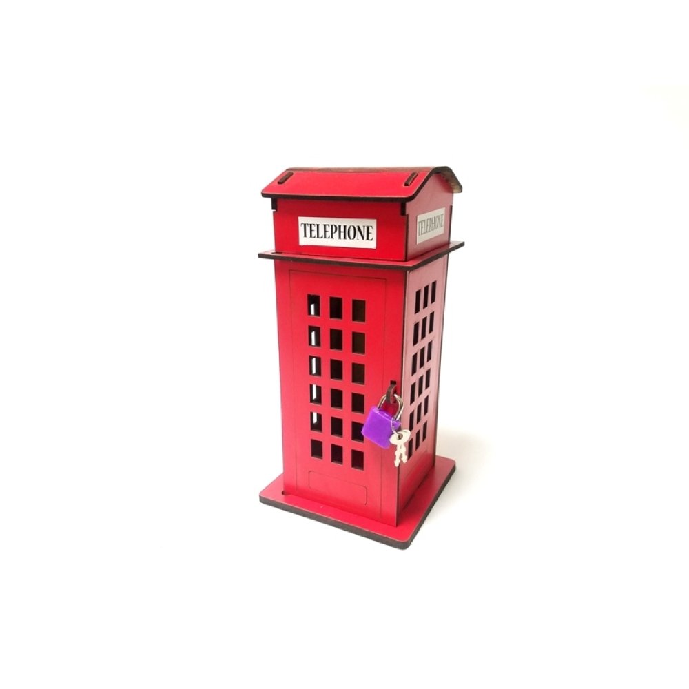 Wholesale Large Size Phone Booth Piggy Bank