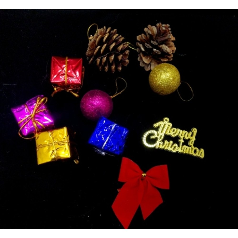 Wholesale Pine Tree Ornaments Mixed Set 10 pcs