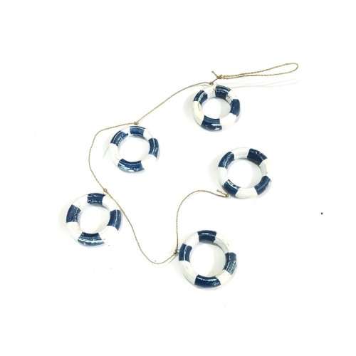 Wholesale Life Buoy Wooden Hanging Ornament