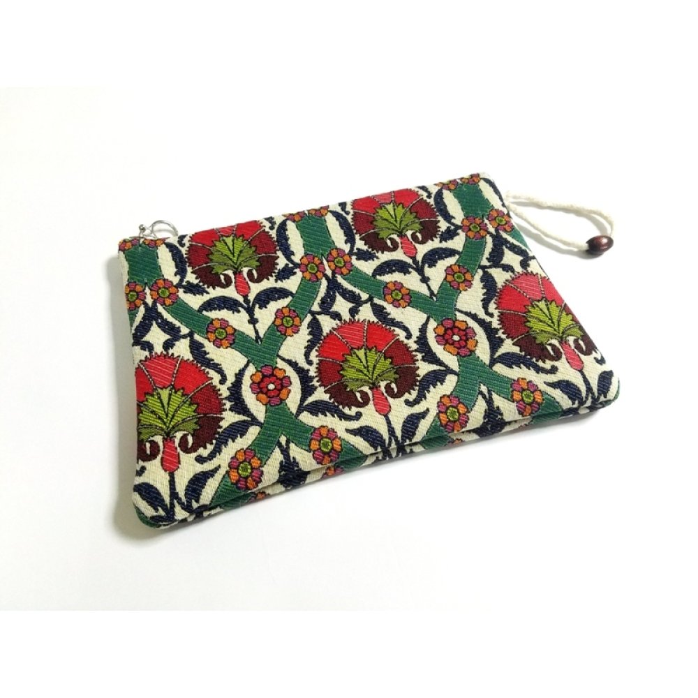 Wholesale Floral Pattern Woven Wallet Bag