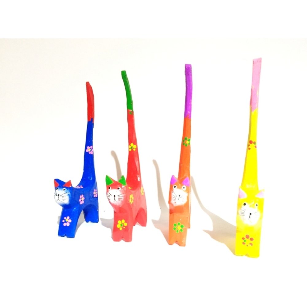 Wholesale Decorative Wooden Cat Trinket Ring Holder