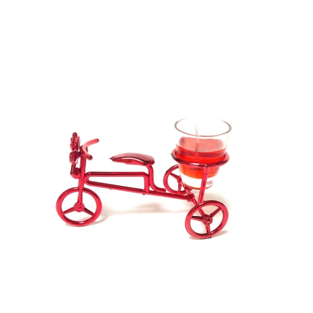 Wholesale Decorative Bicycle Shaped Flameless Led Gel Candle