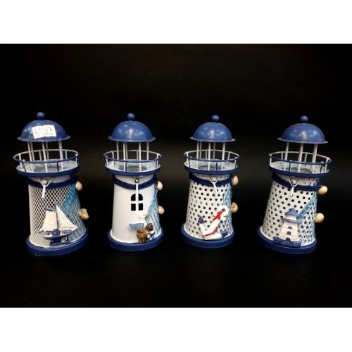 Wholesale Decorative Metal Lighthouse Small Size 14cm no:8