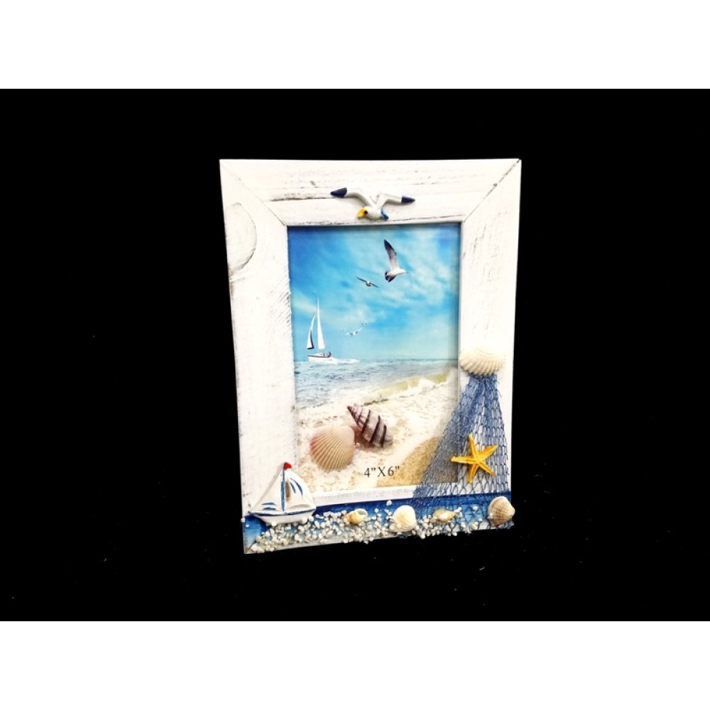 Wholesale Horizontal Vertical Small Frame with Lighthouse and Seagull Figure