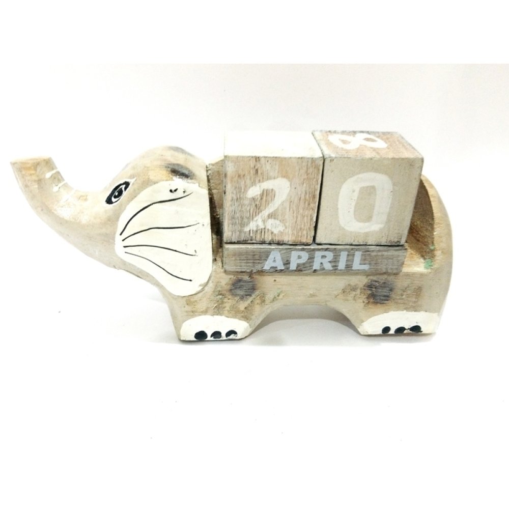 Wholesale Indonesian Gifts Wooden Elephant Calendar