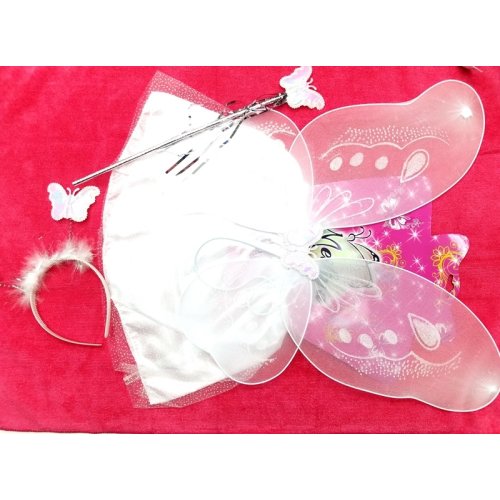 Wholesale Skirted White Butterfly Wing Set