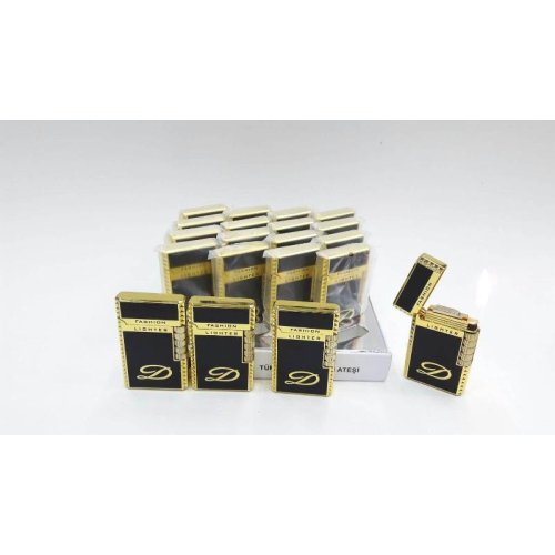 Wholesale Gold Black Stone Dupont Lighter