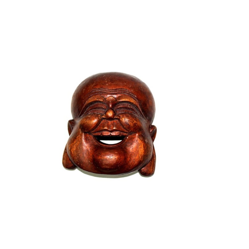 Wholesale Laughing Wooden Buddha Head 20 Cm