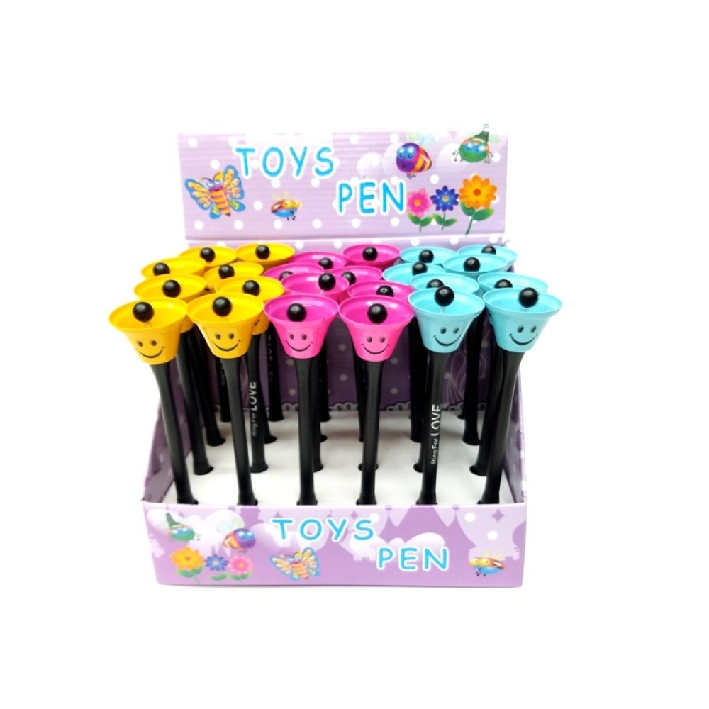 Wholesale Smiley Face School Bell Shaped Pen