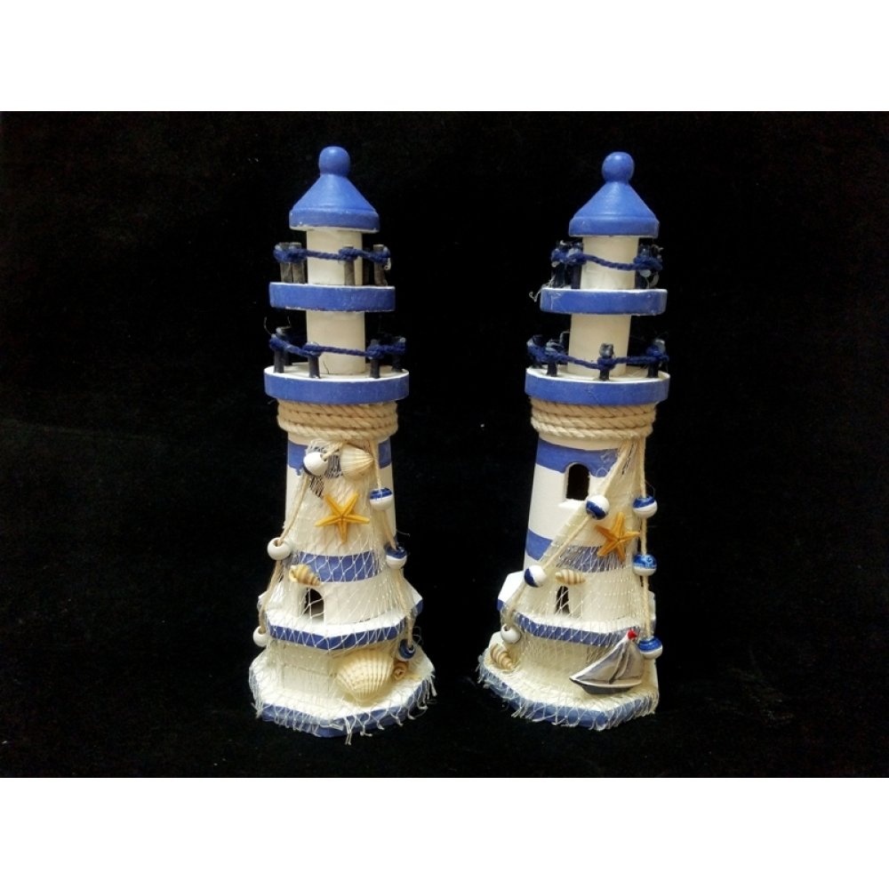 Wholesale Gift Wooden Lighthouse Trinket 24 cm