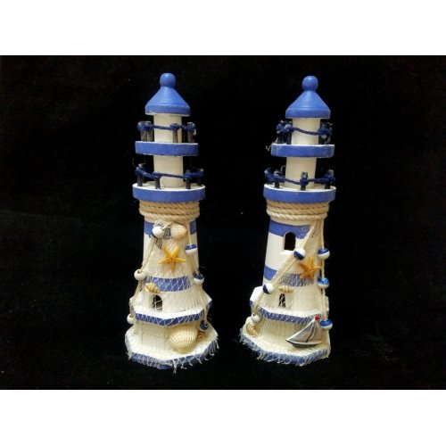 Wholesale Gift Wooden Lighthouse Trinket 24 cm