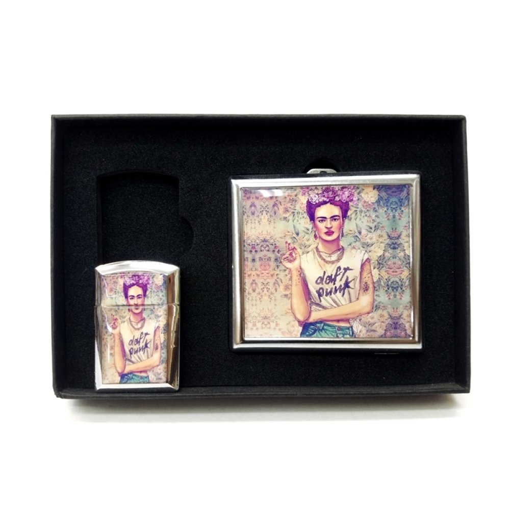 Wholesale Gift Metal Plate Lighter Set Assortment