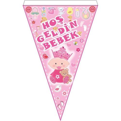 Wholesale Welcome Baby Flag Pennant Newborn Room Decorations