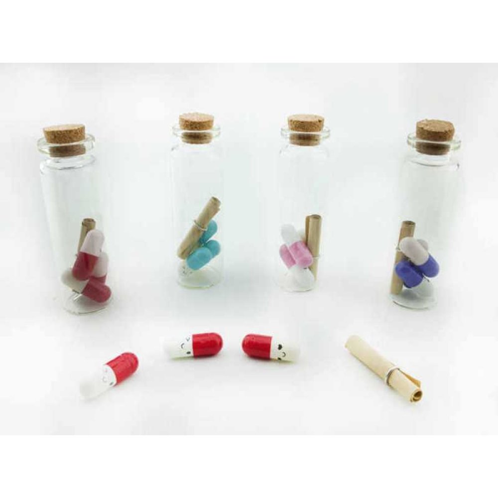 Wholesale Medicine Capsule Mini Message Bottle