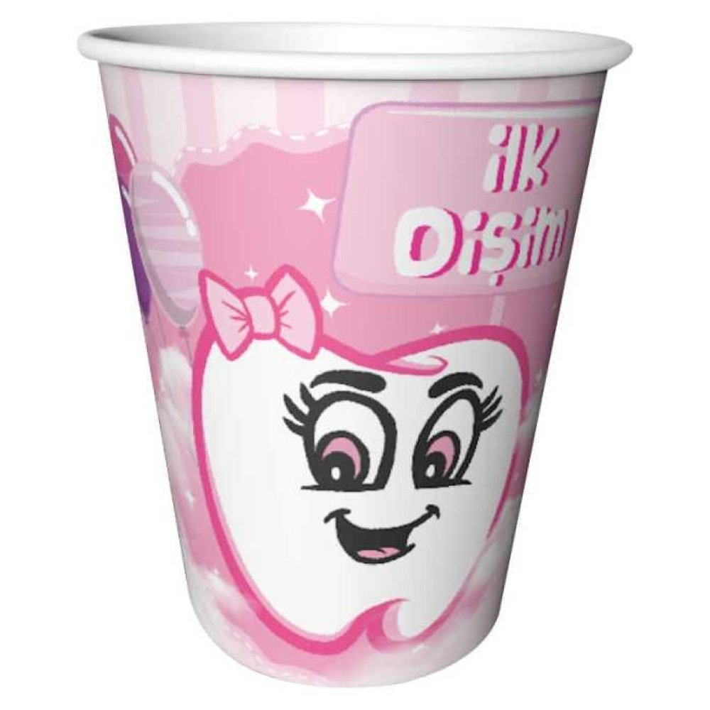 Wholesale My First Tooth Girl Boy Paper Cup 8 pcs