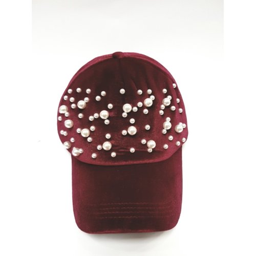 Wholesale Pearl Embroidered Winter Cap Hat