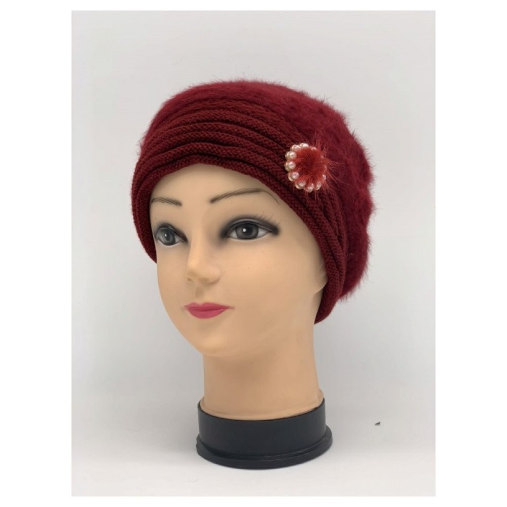 Wholesale Angora Hat With Pearls