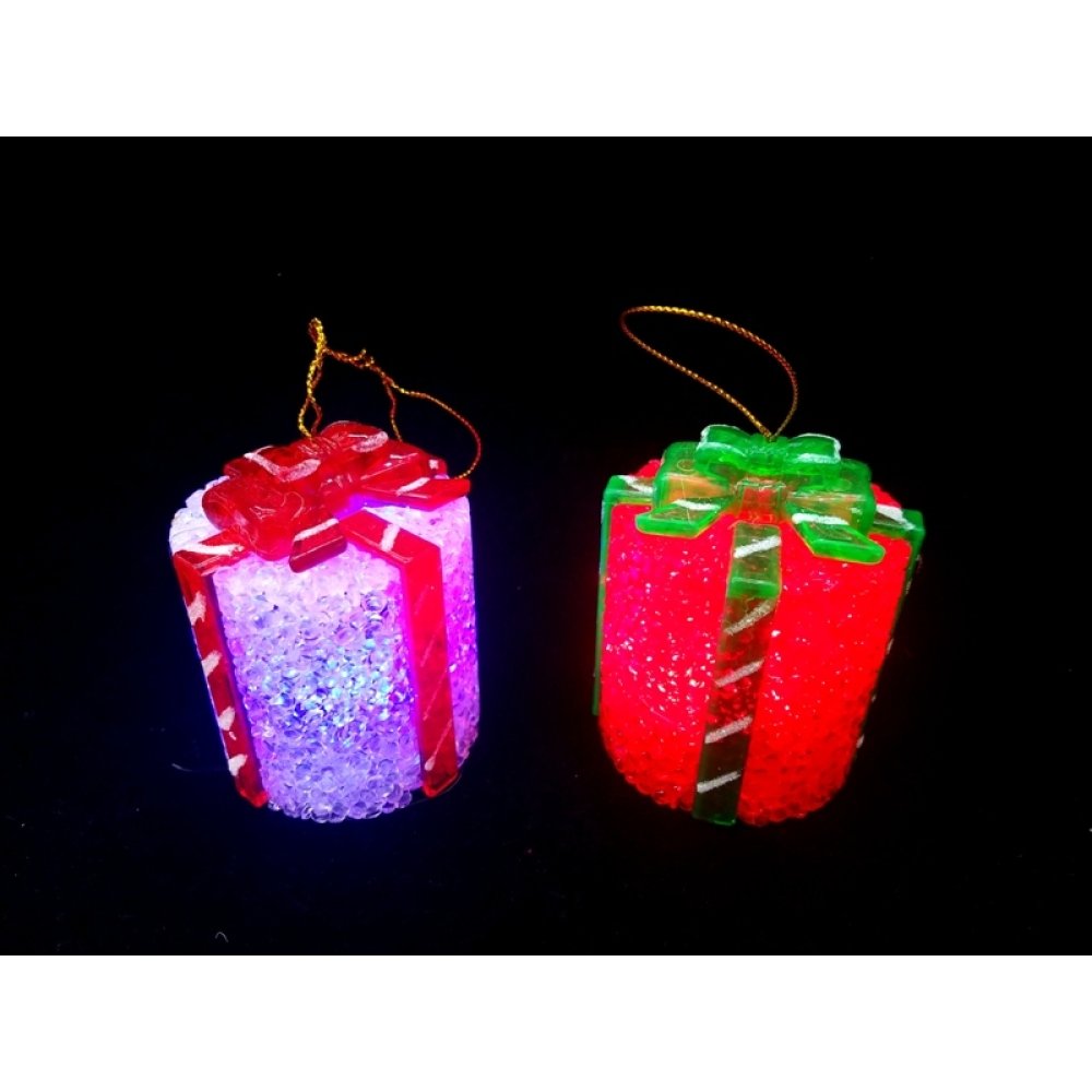 Wholesale Lighted Pine Tree Ornament Gift Wrap Lamp
