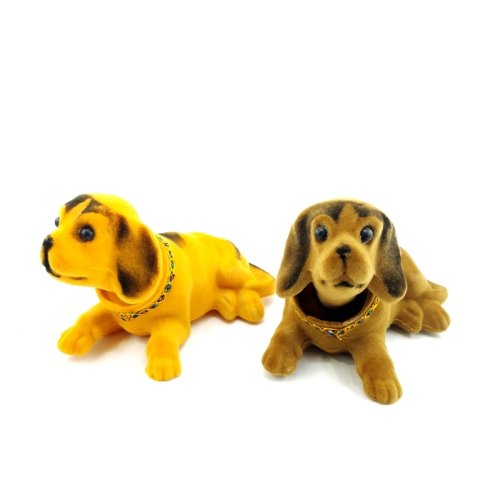 Wholesale Nodding Dog Car Ornament White Color