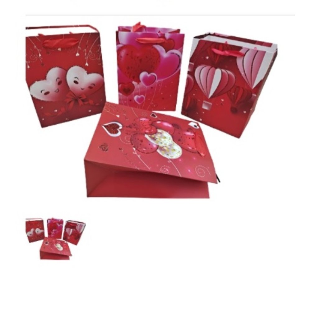 Wholesale Heart Printed Cardboard Bag
