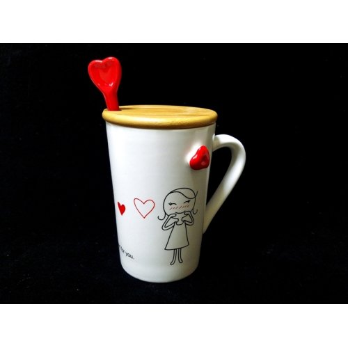 Wholesale Heart Spoon Lover Themed Mug & Cup