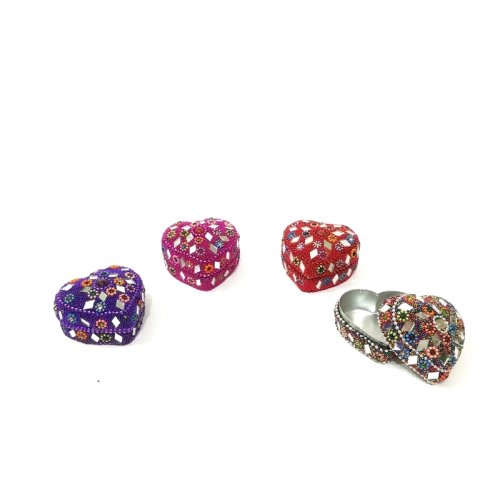 Wholesale Heart Shaped Colorful Indian Box no3