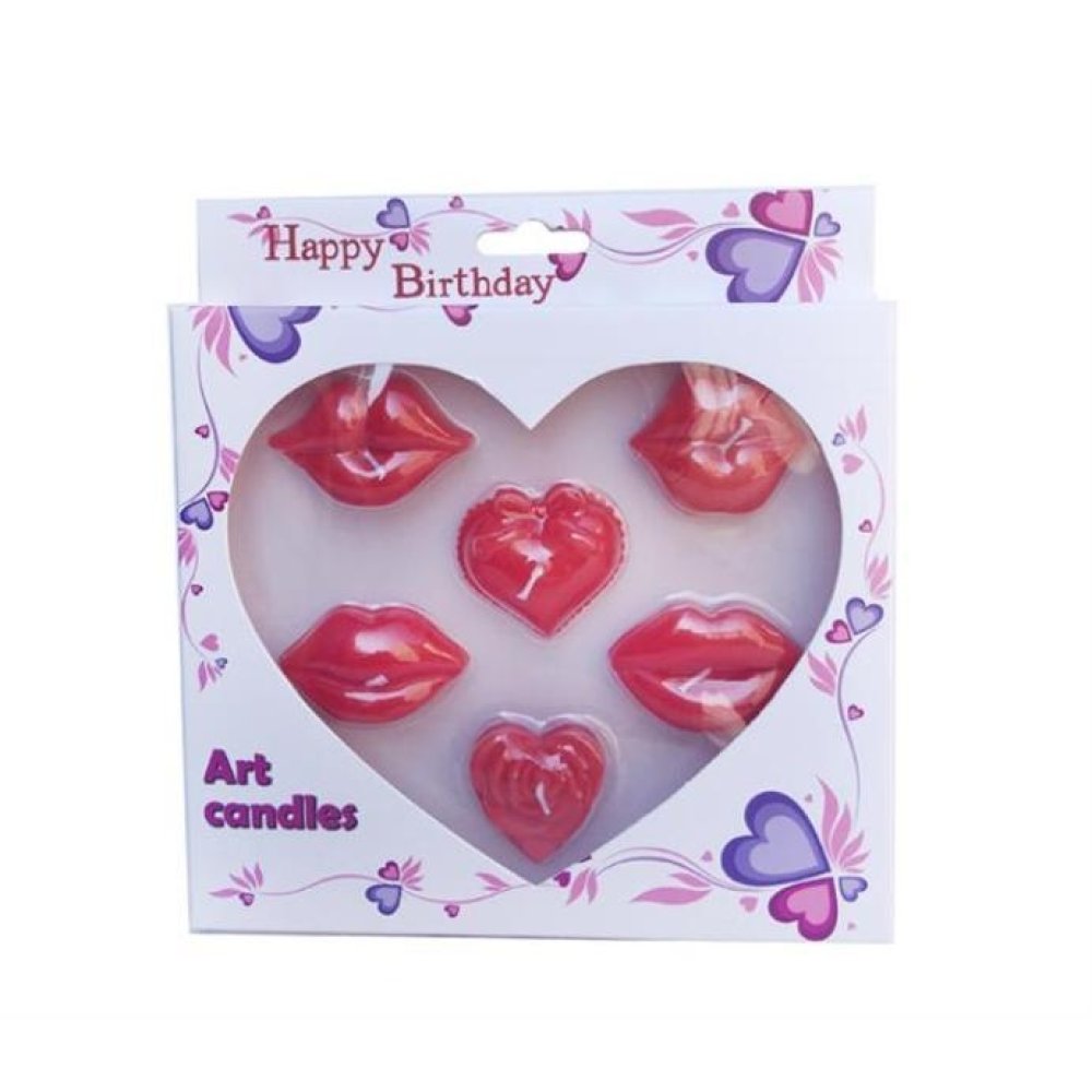 Wholesale Heart and Lip Shaped Candle Set