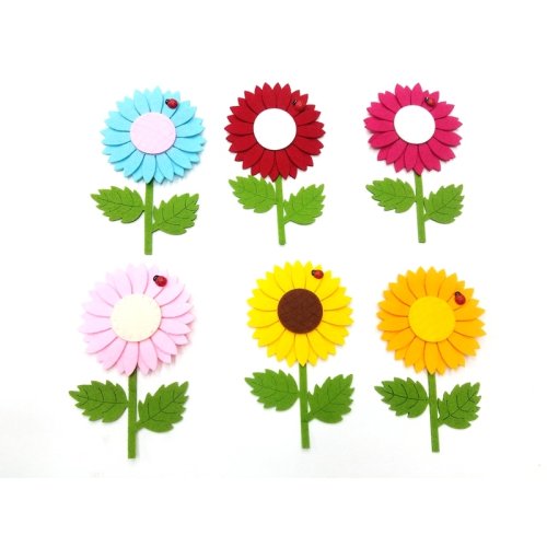 Wholesale Felt Moon Flower Magnet