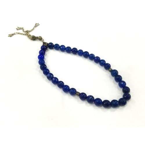Wholesale Cut Blue Agate Rosary