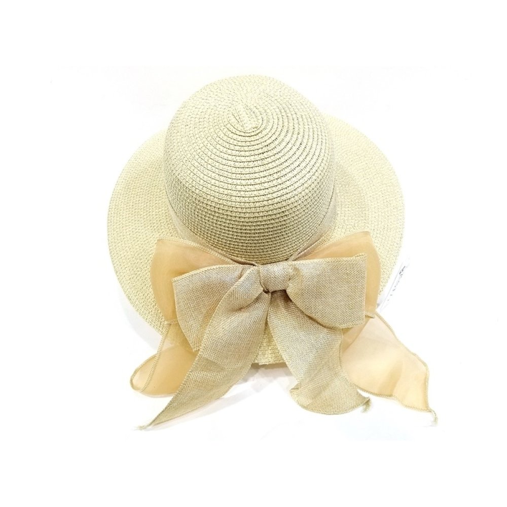 Wholesale Linen Ribbed Summer Straw Hat 2A