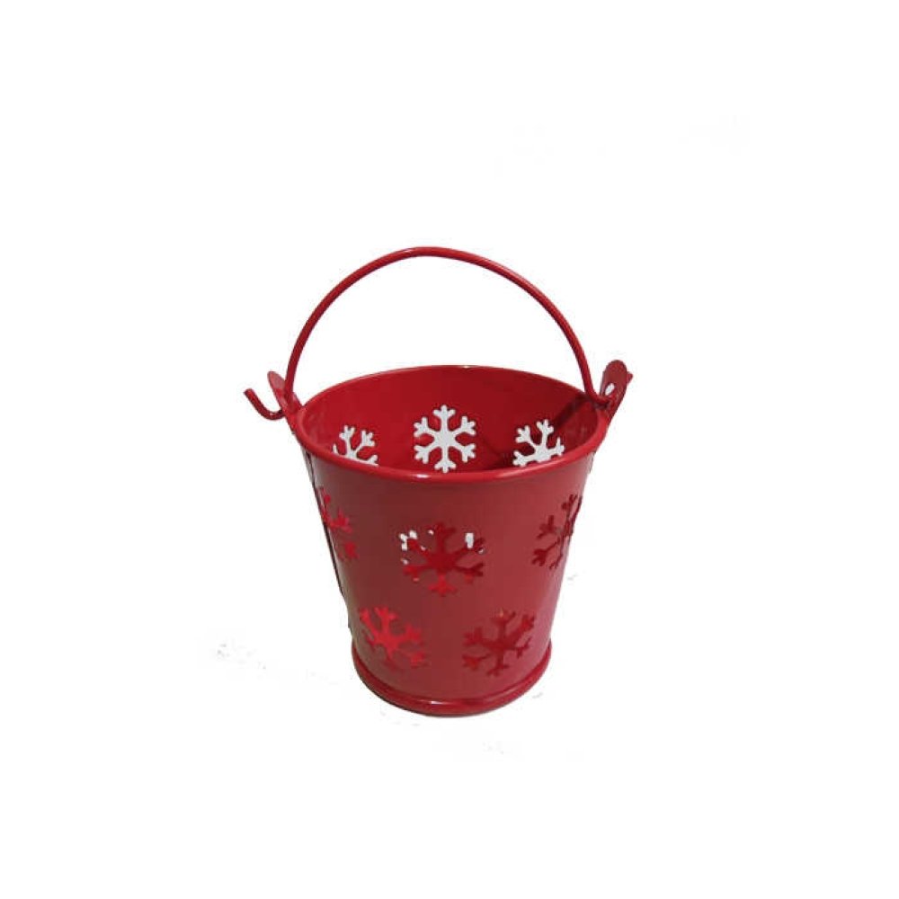 Wholesale Henna Gifts Metal Red Bucket