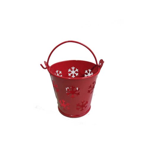 Wholesale Henna Gifts Metal Red Bucket