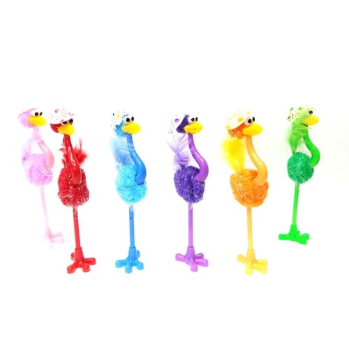 Wholesale Kokoş Ostrich Plush Ballpoint Pen